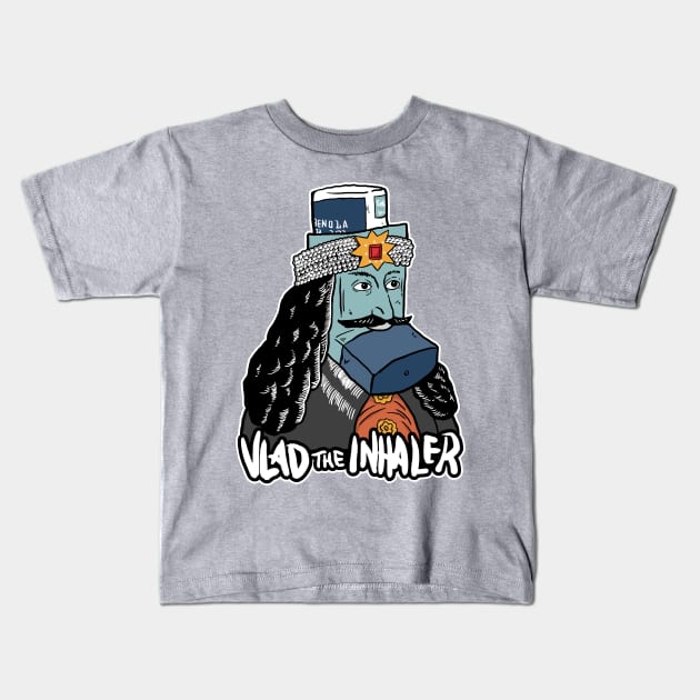 Vlad The Inhaler Kids T-Shirt by dumbshirts